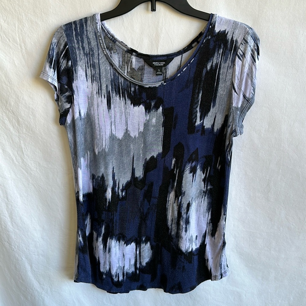 Simply Vera Vera Wang cap sleeve tee, size S